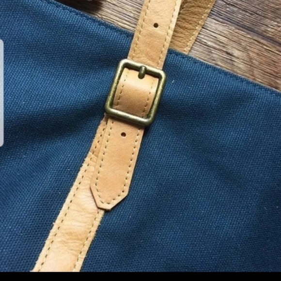 Hearth and Hand blue tote bag new NWT Magnolia - Picture 3 of 4